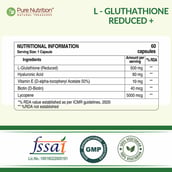2 - Pure Nutrition L-Glutathione, Unflavoured 60 veggie capsule(s)