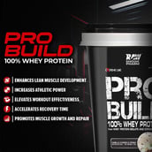 10 - Rawsome Pharm PRO BUILD 100% Whey Protein, 4.4 lb Vanilla Cookies & Cream