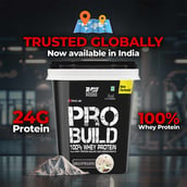 12 - Rawsome Pharm PRO BUILD 100% Whey Protein, 4.4 lb Rabri Kulfi
