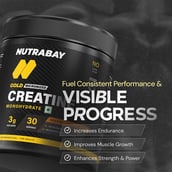 4 - Nutrabay Gold Micronised Creatine Monohydrate,  Orange  0.26 lb 