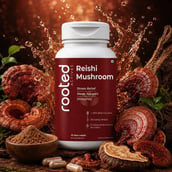2 - Rooted Active Naturals Reishi Organic Mushroom Extract, 60 veggie capsule(s)