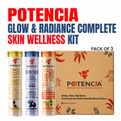 2 - Potencia Skin Wellness Kit, 3 Piece(s)/Pack Detox Liver & Lungs(Pina Colada)+Skin Fuel(Mint Blueberry)+Vitamin C(Orange)