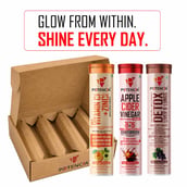 5 - Potencia Longevity Trio Kit, 45 tablets Vitamin C(Orange)+Apple Cider Vinegar(Apple Burst)+Detox Liver & Lungs(Wild Grape)