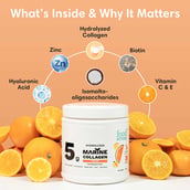 7 - Foodstrong Hydrolyzed Marine Collagen,  210 g  Orange 