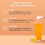12 - Foodstrong Hydrolyzed Marine Collagen,  210 g  Orange 