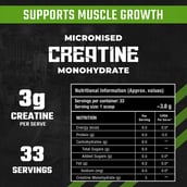 2 - Foodstrong Micronised Creatine Monohydrate,  Kiwi Kick  0.27 lb 