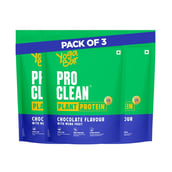 1 - Yogabar Pro Clean Plant Protein,  1.1 lb  Chocolate with Monk Fruit (Pack of 3) 