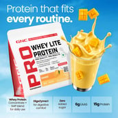 2 - GNC Pro Performance Whey Lite Protein,  2.2 lb  Mango 