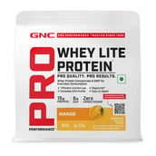 12 - GNC Pro Performance Whey Lite Protein,  2.2 lb  Mango 