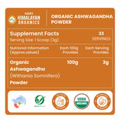 3 - Vlado's Himalayan Organics Organic Ashwagandha Powder, 100 g