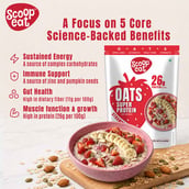 6 - Scoopeat 26g Super Protein Oats, 400 g Strawberry