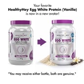 4 - HealthyHey Nutrition Egg White Protein Powder, Vanilla 2.2 lb