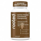 1 - Rooted Active Naturals Hexose Correlated Compound (AHCC) Mushroom Extract, 60 veggie capsule(s)
