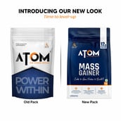 2 - AS-IT-IS Nutrition ATOM Mass Gainer, 2.2 lb Double Rich Chocolate