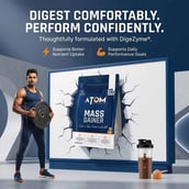 7 - AS-IT-IS Nutrition ATOM Mass Gainer, 2.2 lb Double Rich Chocolate