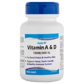Healthvit Vitamin A & D (10000/400 IU), 60 capsules Unflavoured