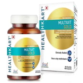 1 - HealthKart Multivit Gold 5-in-1-MultiVitamin OP, 90 capsules Unflavoured