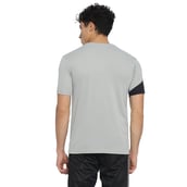 1 - Campus Sutra Solid Men Round or Crew Half Sleeve T Shirt,  Grey  Small 