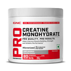 1 - GNC Pro Performance Pure Micronized Creatine Monohydrate, Unflavoured 0.55 lb