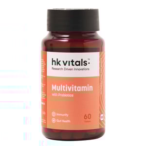 2 - HK Vitals Multivitamin with Probiotics by HealthKart,  60 tablet(s)  Unflavoured