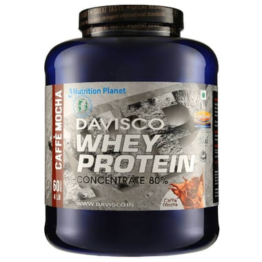 Nutrition Planet Davisco Whey Protein with Added DigeZyme,  4 lb  Caffe Mocha 