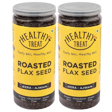 Healthy Treat Roasted Flax Seed (Pack of 2), Each 150g Ajwain Jeera 0.300 kg