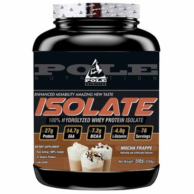Pole Nutrition Whey Protein Isolate, 5 lb Mocha Frappe