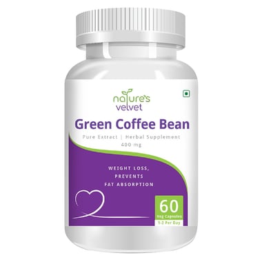 Natures Velvet Green Coffee Bean Pure Extract,  60 veggie capsule(s) 