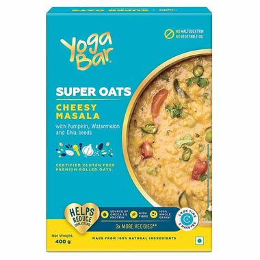Yogabar Super Oats, Cheesy Masala 0.400 kg