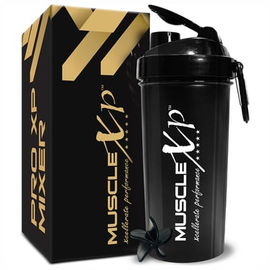 MuscleXP PRO XP Gym Shaker, Black (Mixer Blender) 700 ml