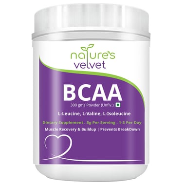 Natures Velvet BCAA Powder, 0.66 lb 60 Servings Unflavoured