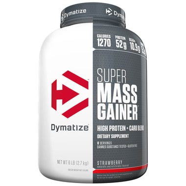 Dymatize Super Mass Gainer, 6 lb Strawberry