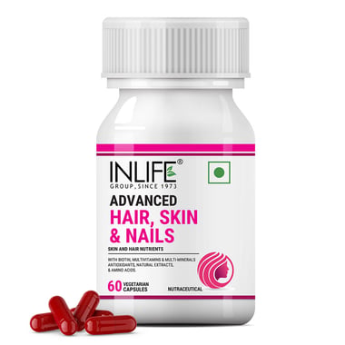 INLIFE Advanced Hair Skin & Nails, 60 capsules Unflavoured