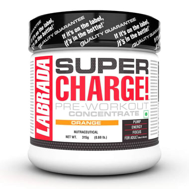 Labrada Super Charge Pre Workouts, 0.69 lb Orange