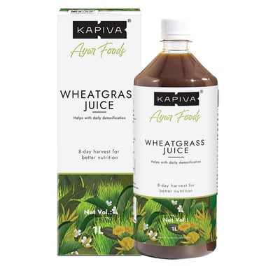 Kapiva Wheatgrass Juice (Natural Detoxifier),  Unflavoured  1 L 