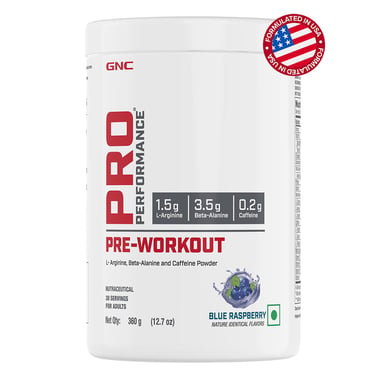 GNC Pro Performance Pre-Workout,  0.79 lb  Blue Raspberry 