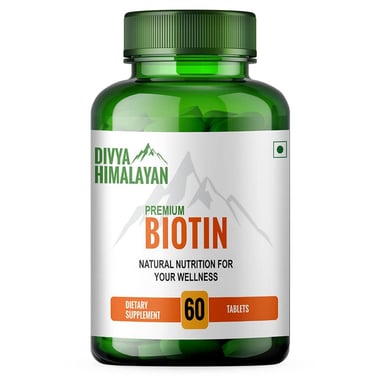 Divya Himalayan Premium Biotin,  60 tablet(s)  Unflavoured 