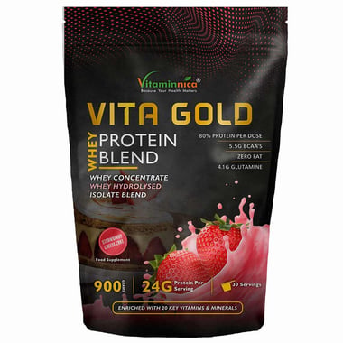 Vitaminnica Vita Gold Whey Protein Blend, 1.98 lb Strawberry Cheese Cake