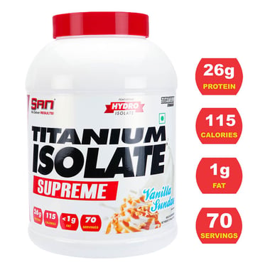 SAN Titanium Isolate Supreme,  4.62 lb  Vanilla Sundae 