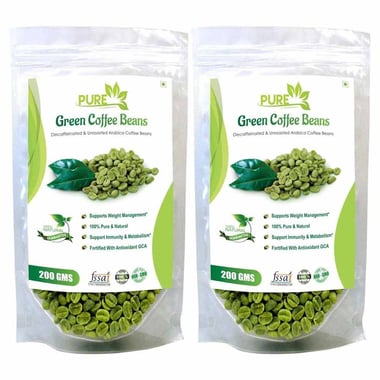 Simply Herbal Green Coffee Beans (Pack of 2), 200 g