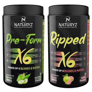 Naturyz Pre-Form X6 & Ripped X6 0.88 lb Combo, 2 Piece(s)/Pack Aam Panna & Guava