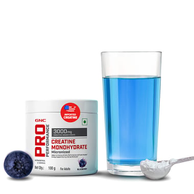 GNC Pro Performance Creatine Monohydrate,  Blueberry  0.22 lb 