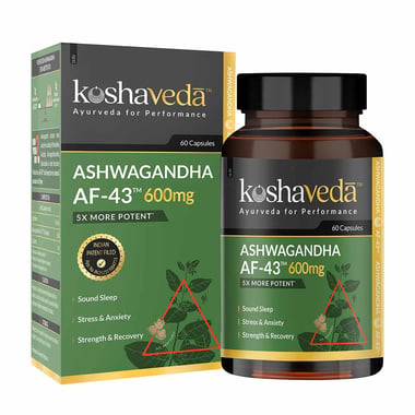 Koshaveda Ashwagandha AF-43 600mg,  60 capsules 
