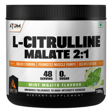 AS-IT-IS Nutrition ATOM L-Citrulline Malate,  0.22 lb  Mint Mojito 