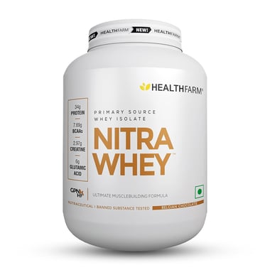 Healthfarm Nitra Whey,  4.4 lb  Belgian Chocolate 