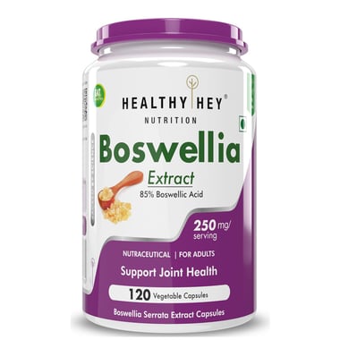 HealthyHey Nutrition Boswellia Extract (85% Boswellic Acids),  120 capsules 