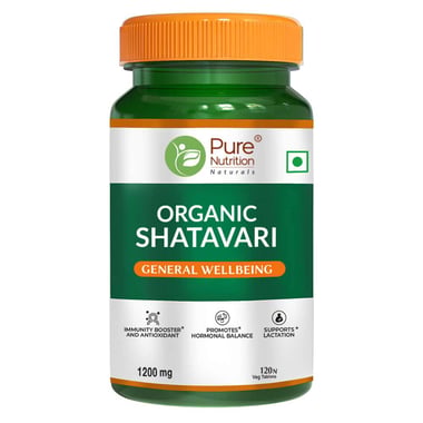 Pure Nutrition Organic Shatavari, 120 tablets