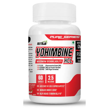 NutriJa Yohimbine HCL 2.5mg,  60 capsules  Unflavoured 