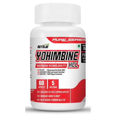 NutriJa Yohimbine HCL 5mg,  60 capsules  Unflavoured 