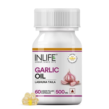 INLIFE Garlic Oil,  60 capsules 